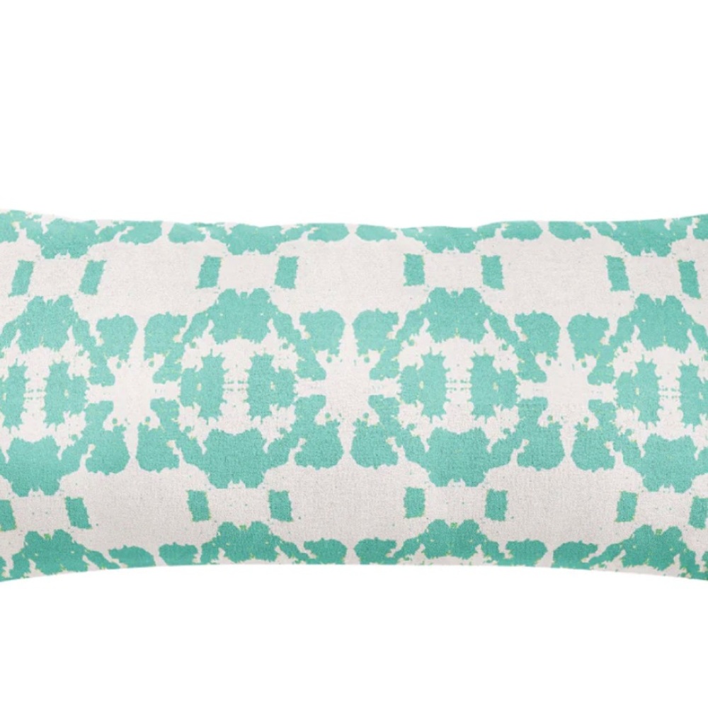 Laura Parks Mosaic Turquoise NWT 14 x 36 bolster pillow cover